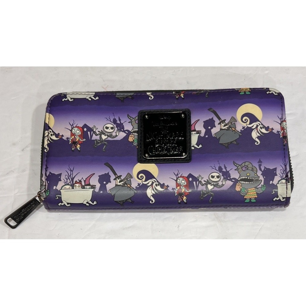 LOUNGEFLY X The Nightmare Before Christmas Halloween Line Zip Wallet